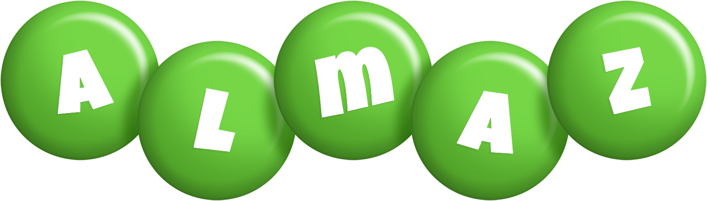 Almaz candy-green logo
