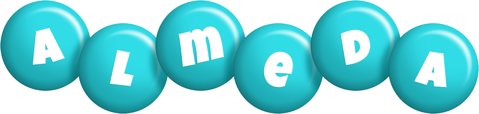 Almeda candy-azur logo