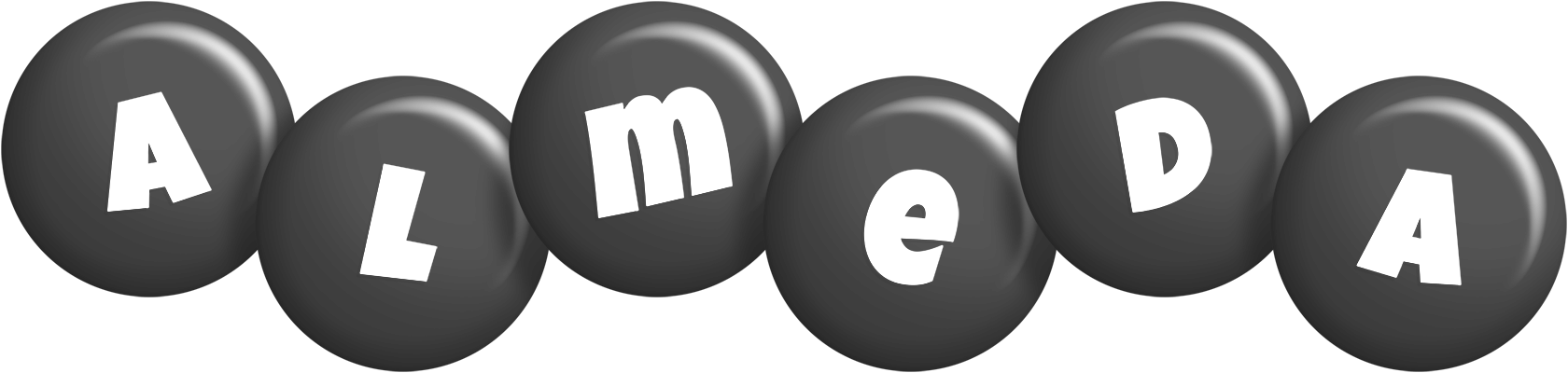 Almeda candy-black logo