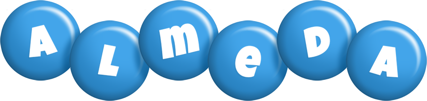 Almeda candy-blue logo