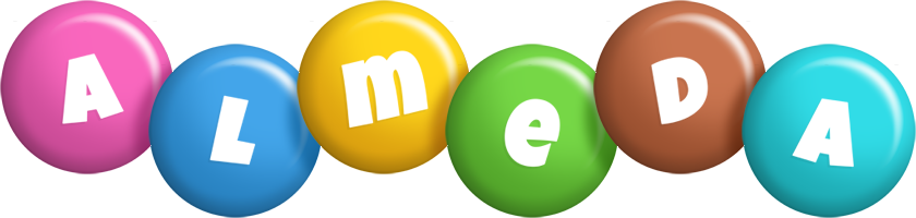 Almeda candy logo