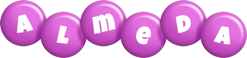 Almeda candy-purple logo