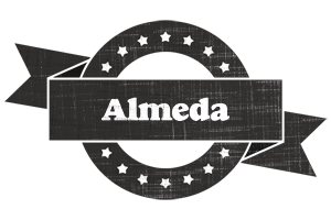 Almeda grunge logo