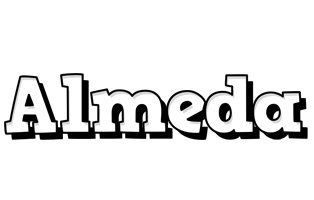 Almeda snowing logo