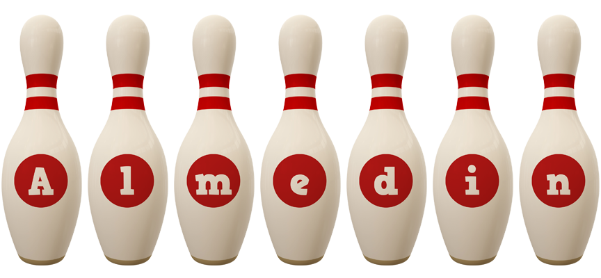 Almedin bowling-pin logo
