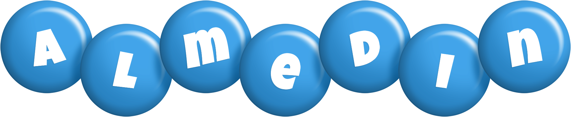 Almedin candy-blue logo