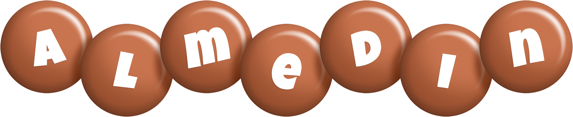 Almedin candy-brown logo