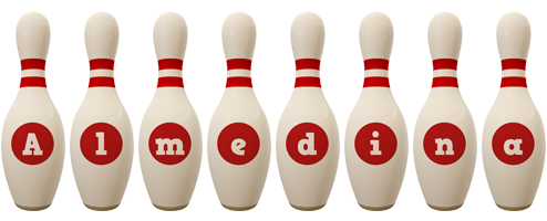Almedina bowling-pin logo