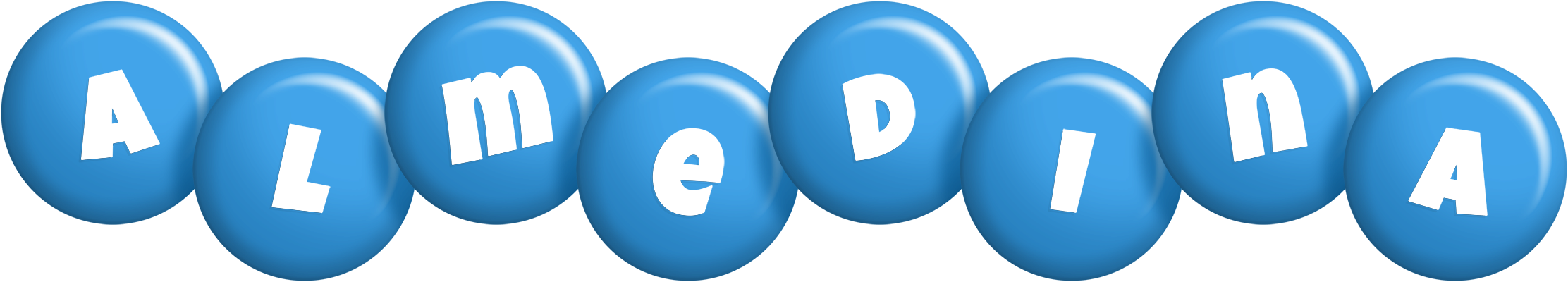 Almedina candy-blue logo
