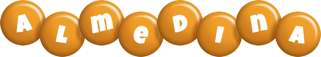 Almedina candy-orange logo