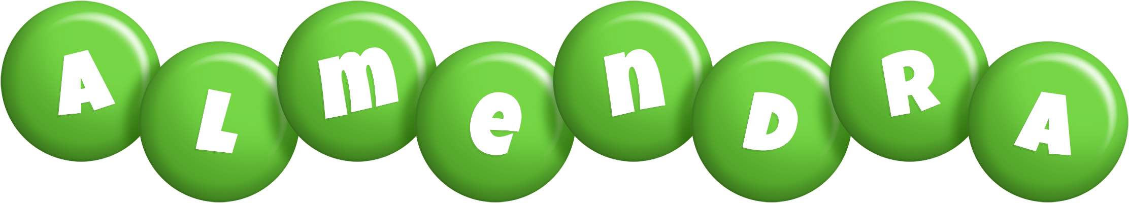 Almendra candy-green logo
