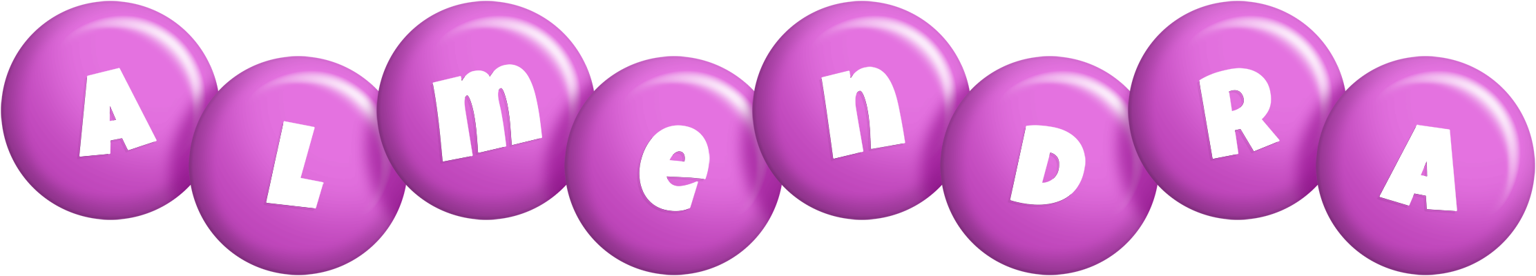 Almendra candy-purple logo