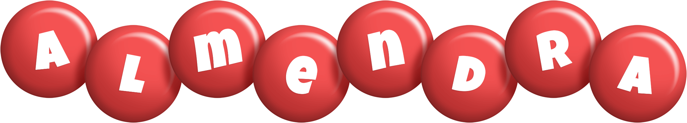 Almendra candy-red logo