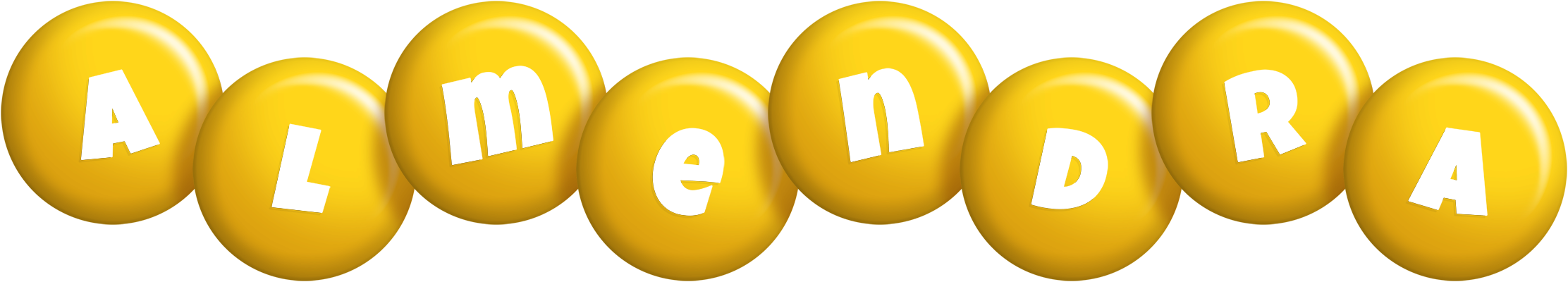 Almendra candy-yellow logo