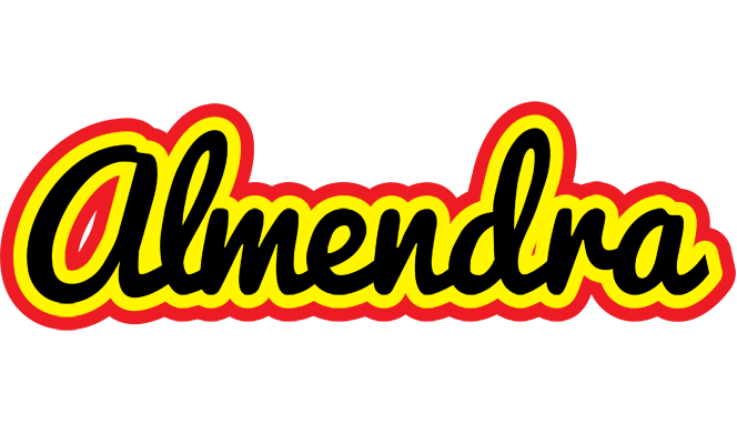 Almendra flaming logo