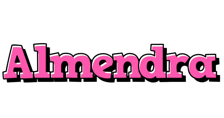 Almendra girlish logo