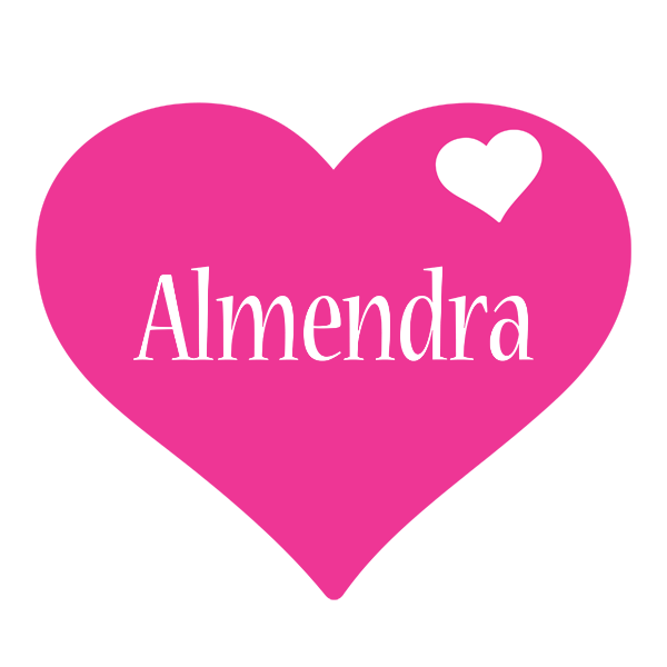 Almendra love-heart logo