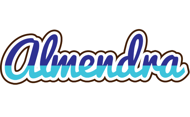 Almendra raining logo