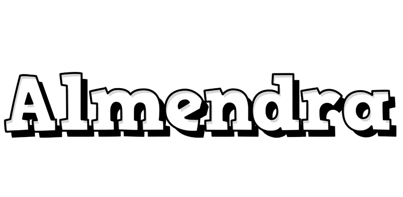 Almendra snowing logo