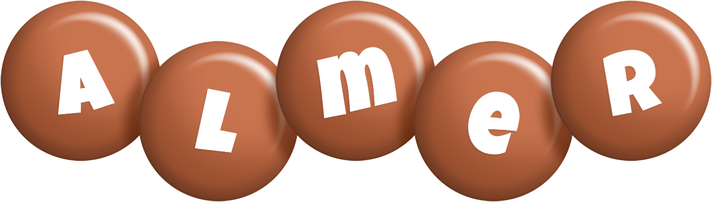 Almer candy-brown logo