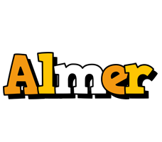 Almer cartoon logo