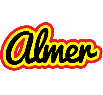 Almer flaming logo