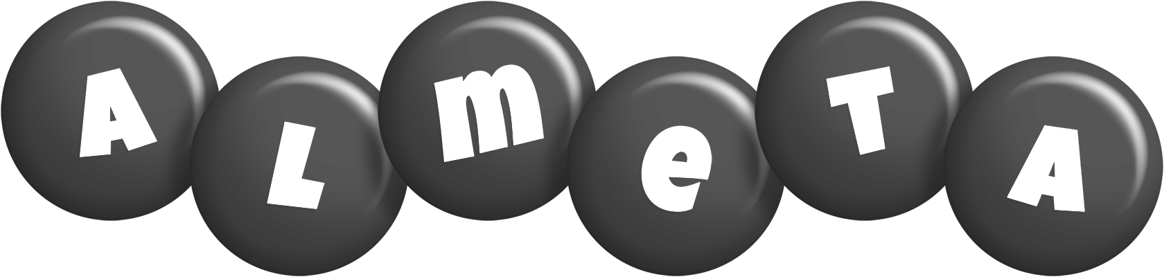 Almeta candy-black logo
