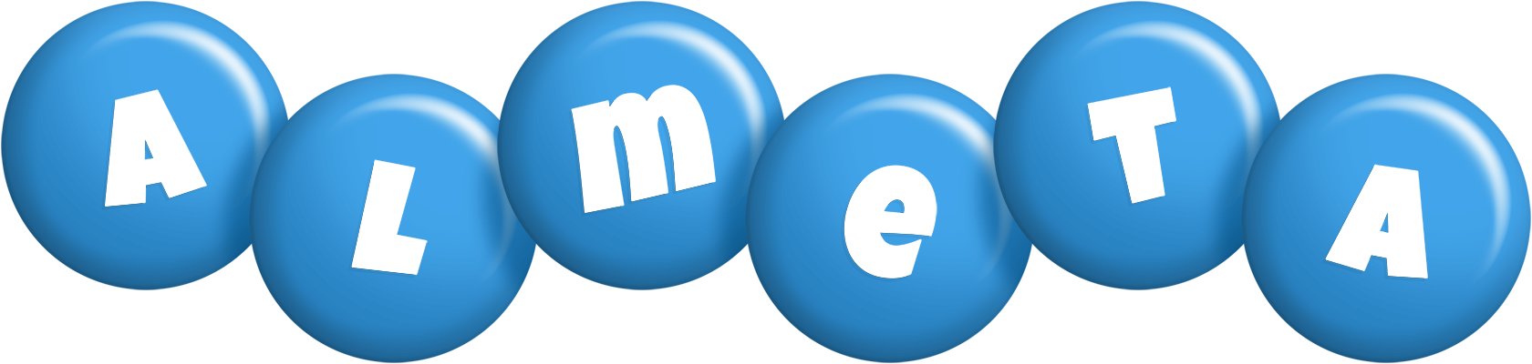Almeta candy-blue logo