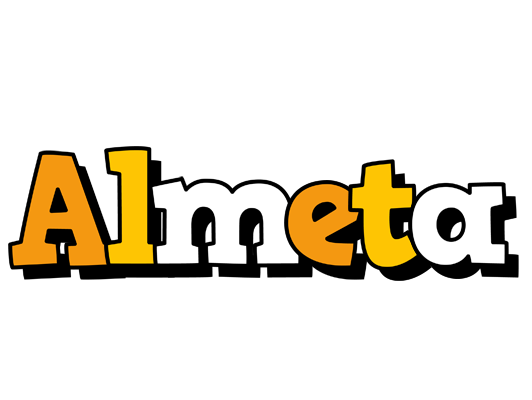 Almeta cartoon logo