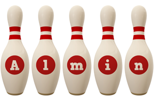 Almin bowling-pin logo