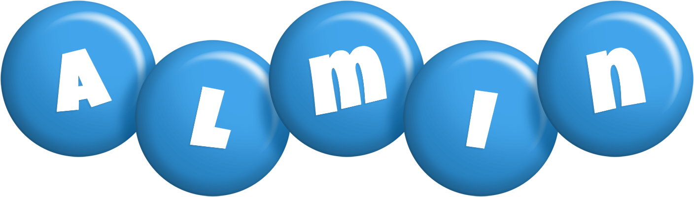 Almin candy-blue logo