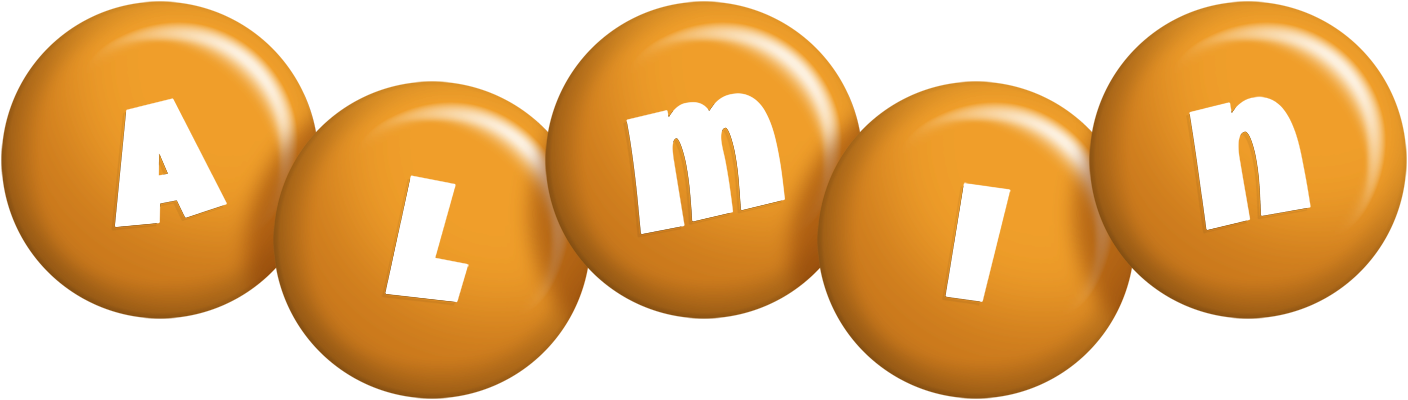 Almin candy-orange logo