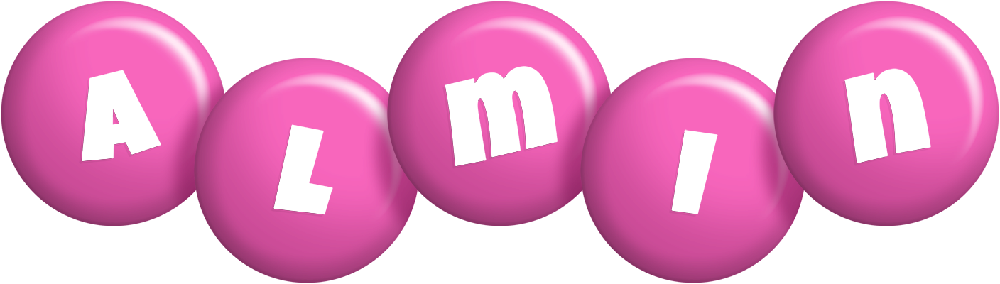 Almin candy-pink logo