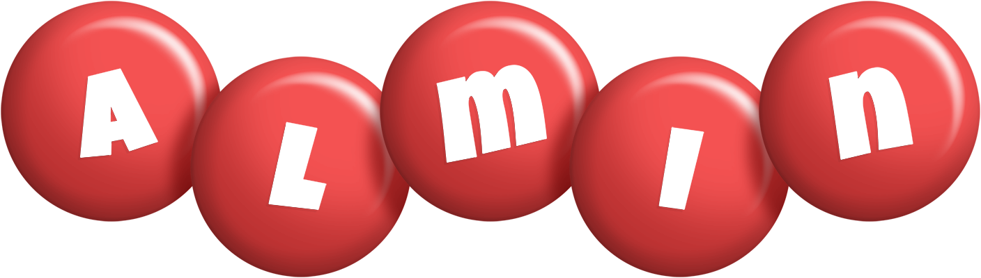 Almin candy-red logo