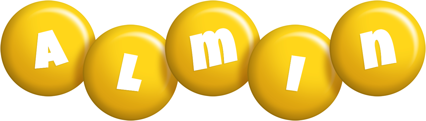 Almin candy-yellow logo