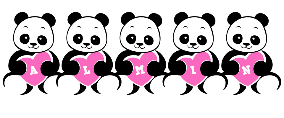 Almin love-panda logo