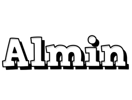 Almin snowing logo