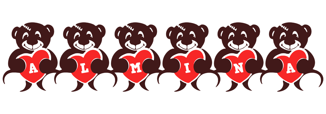 Almina bear logo