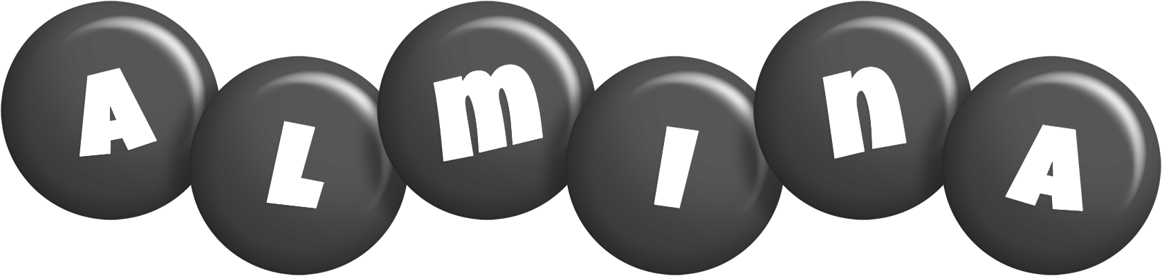 Almina candy-black logo