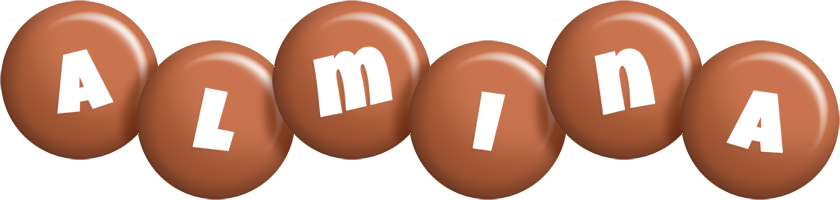 Almina candy-brown logo