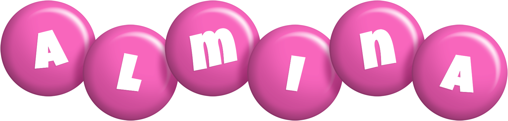 Almina candy-pink logo