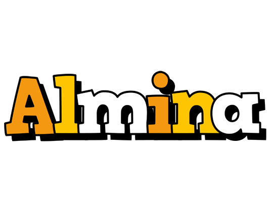 Almina cartoon logo