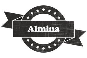 Almina grunge logo