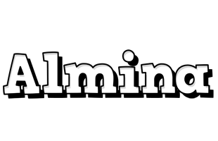 Almina snowing logo