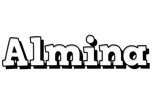 Almina snowing logo