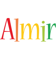 Almir birthday logo