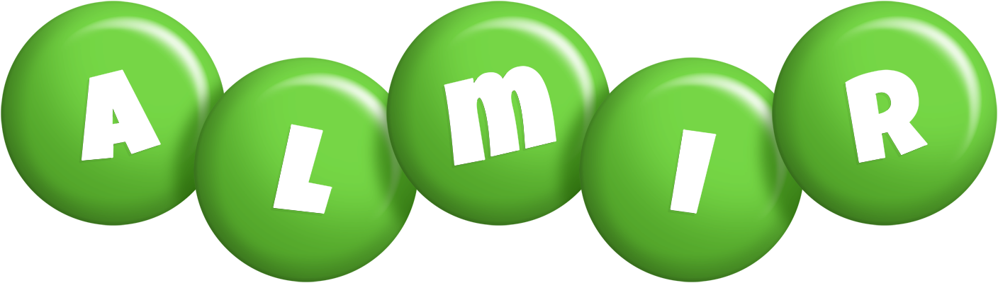 Almir candy-green logo