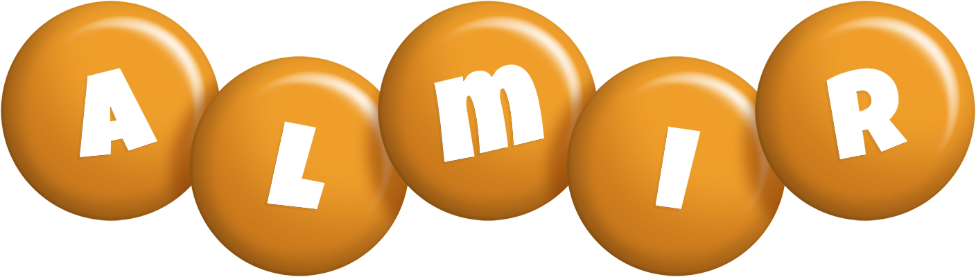 Almir candy-orange logo