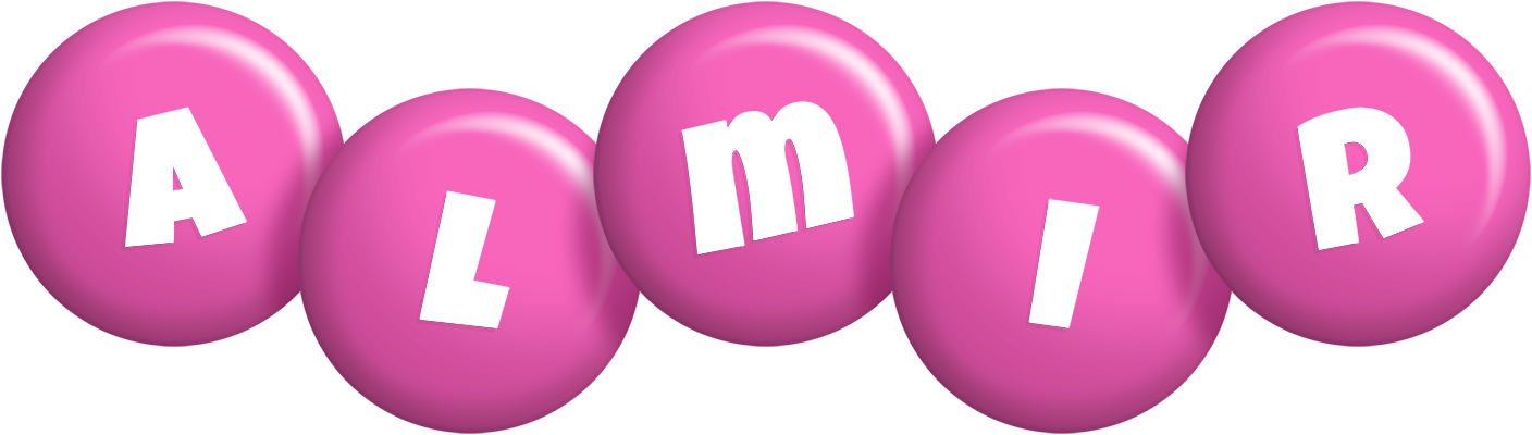 Almir candy-pink logo