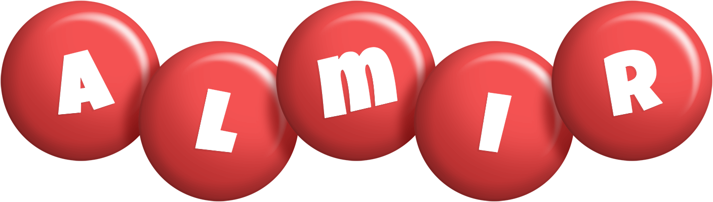 Almir candy-red logo